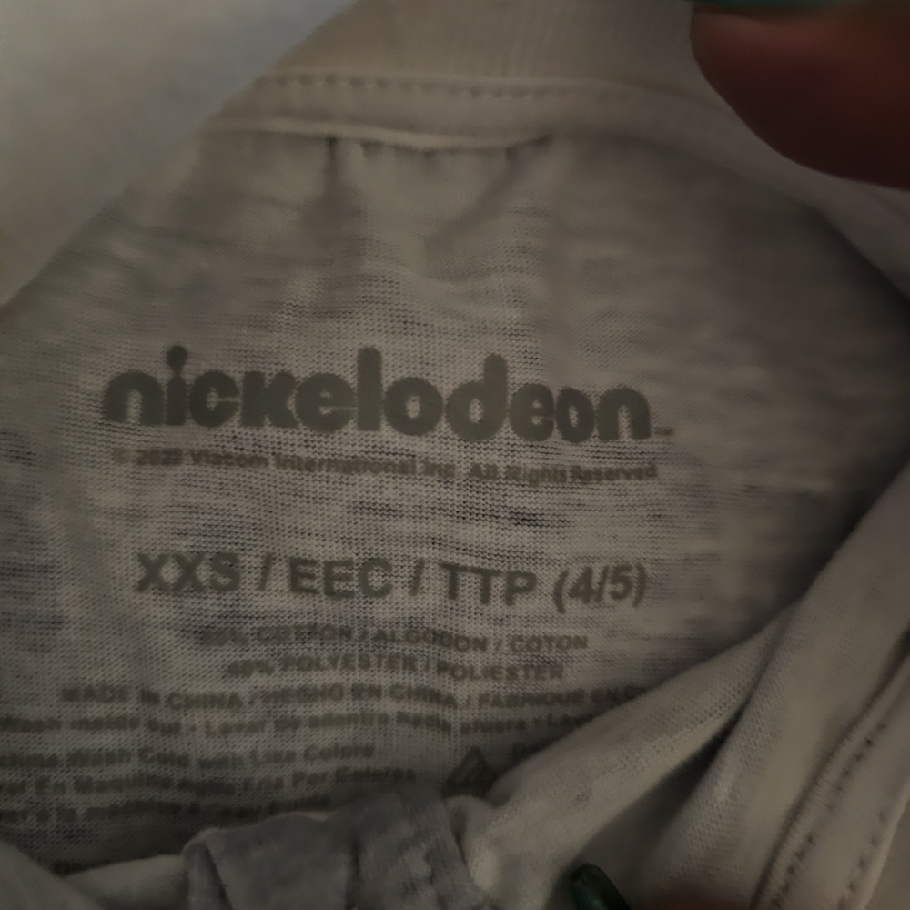 Nickelodeon Rugrats Toddler Polo - Gray and White - Picture 3 of 6